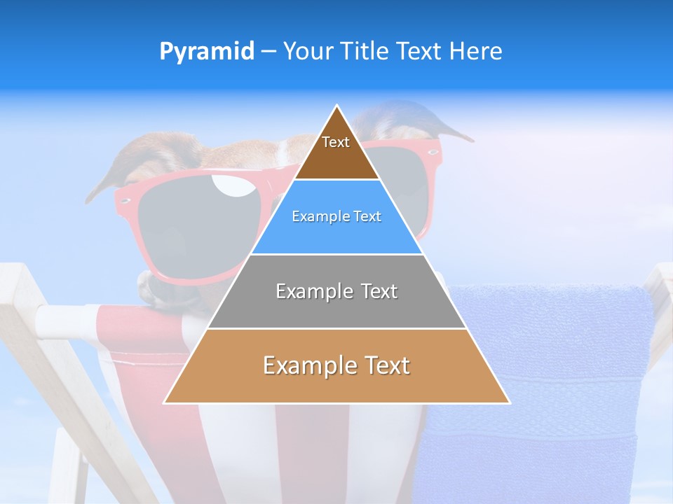 Colorful Puppy Lazy PowerPoint Template