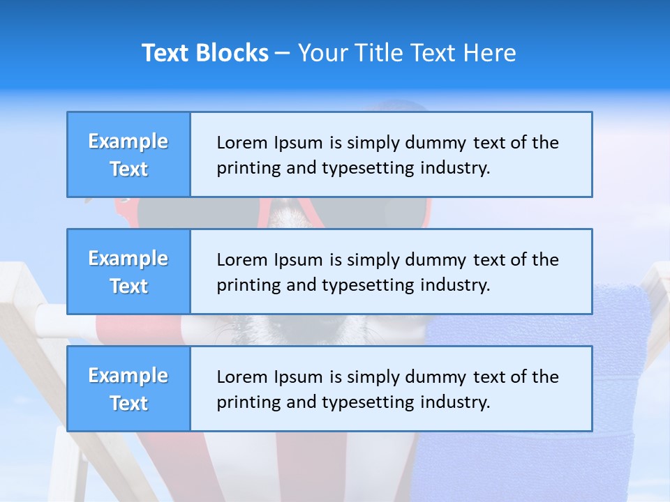 Colorful Puppy Lazy PowerPoint Template