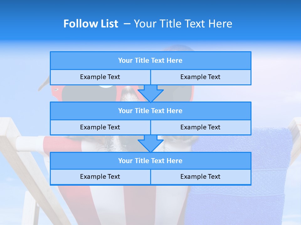 Colorful Puppy Lazy PowerPoint Template