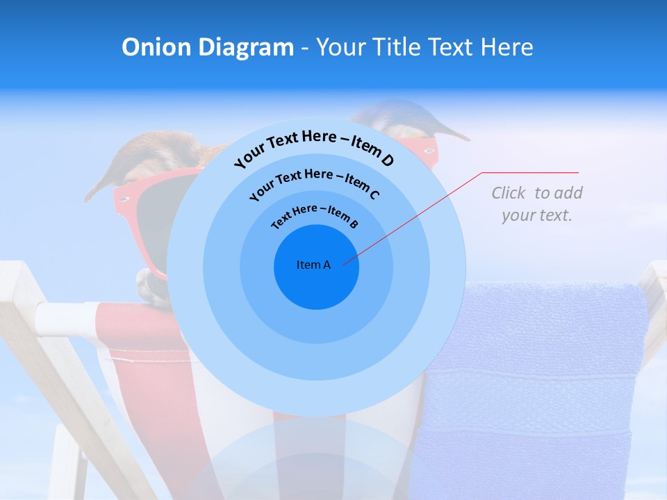 Colorful Puppy Lazy PowerPoint Template