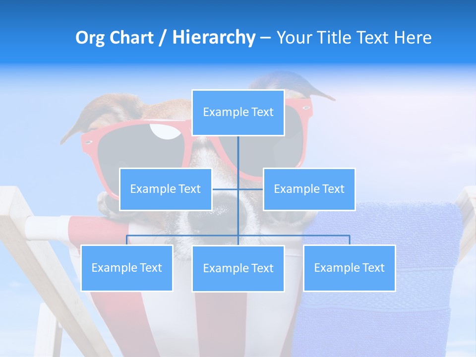 Colorful Puppy Lazy PowerPoint Template