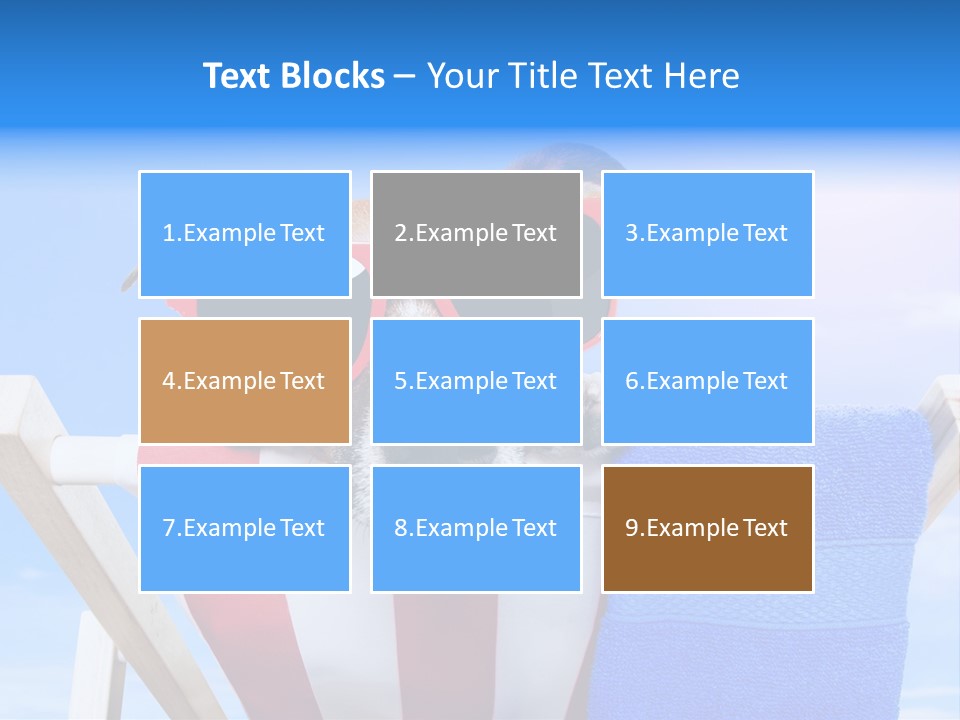 Colorful Puppy Lazy PowerPoint Template