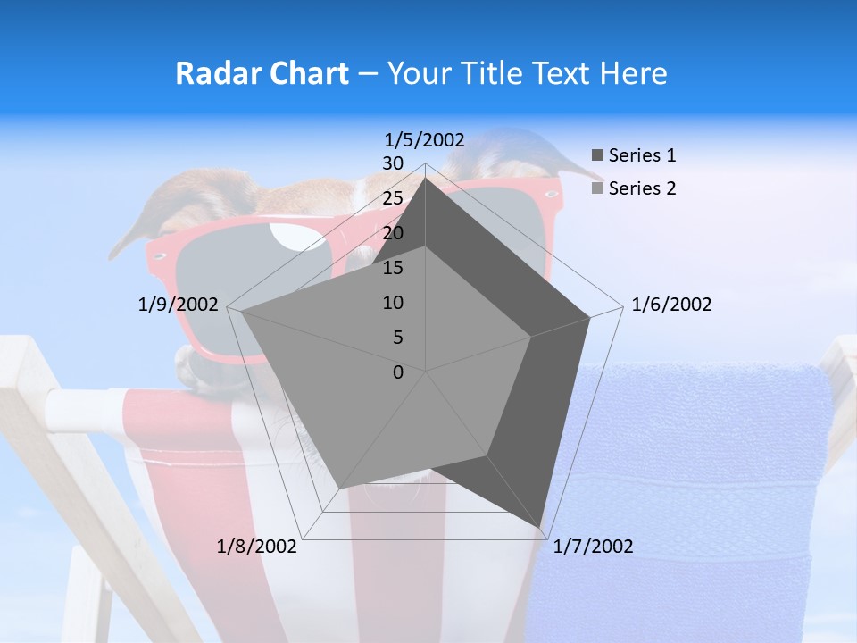 Colorful Puppy Lazy PowerPoint Template