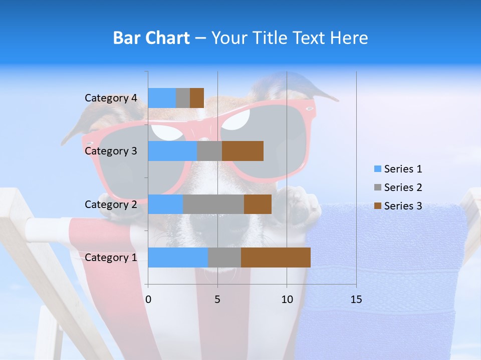 Colorful Puppy Lazy PowerPoint Template