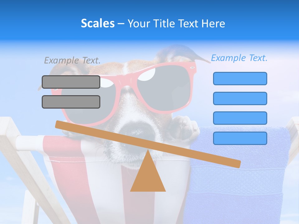 Colorful Puppy Lazy PowerPoint Template