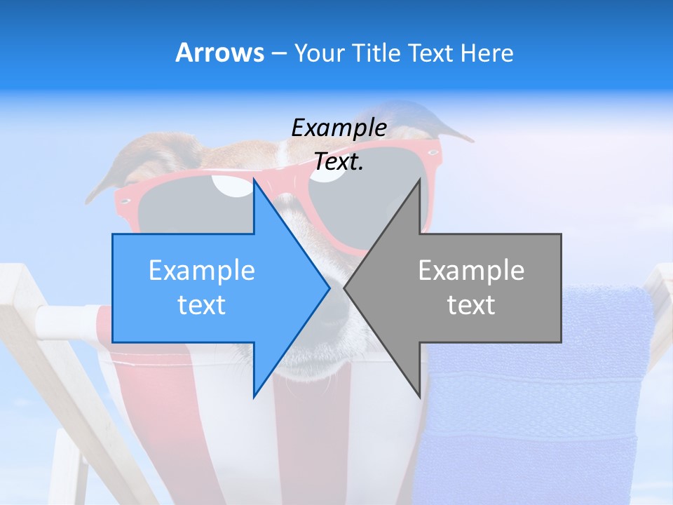 Colorful Puppy Lazy PowerPoint Template