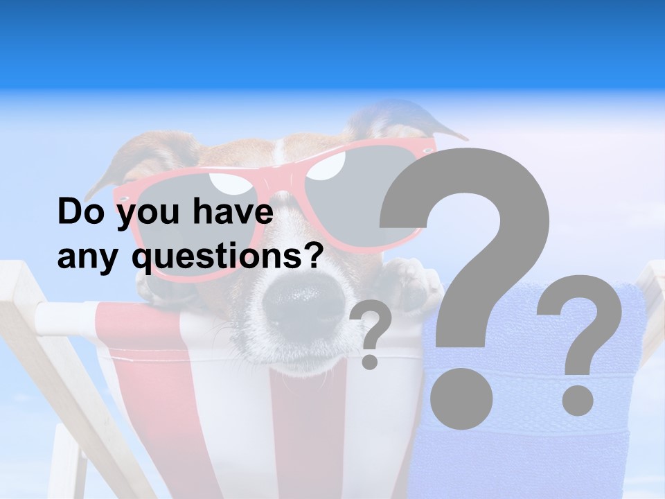 Colorful Puppy Lazy PowerPoint Template