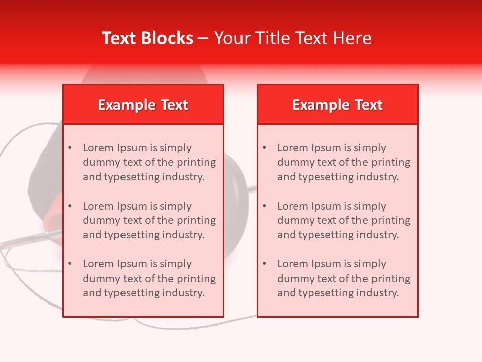 Coil Design Spool PowerPoint Template
