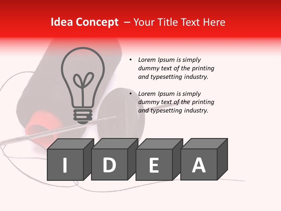 Coil Design Spool PowerPoint Template