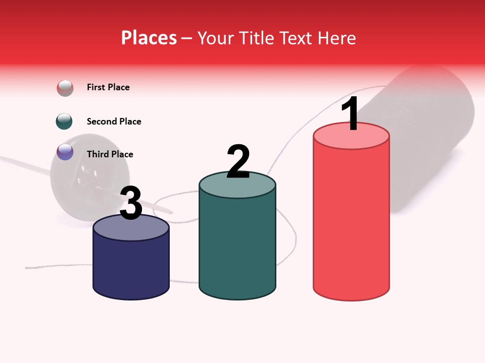 Thin Needle Accessories PowerPoint Template