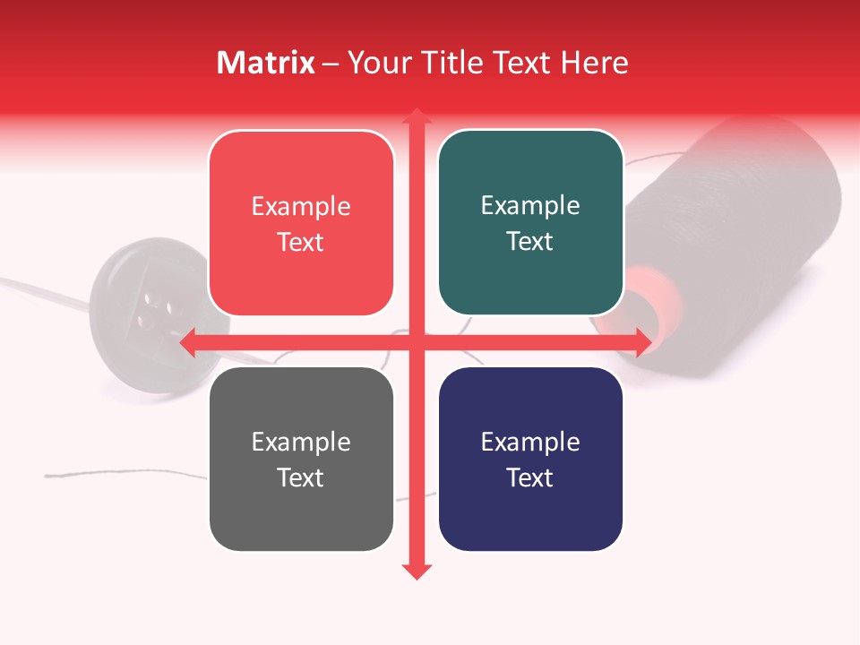 Thin Needle Accessories PowerPoint Template