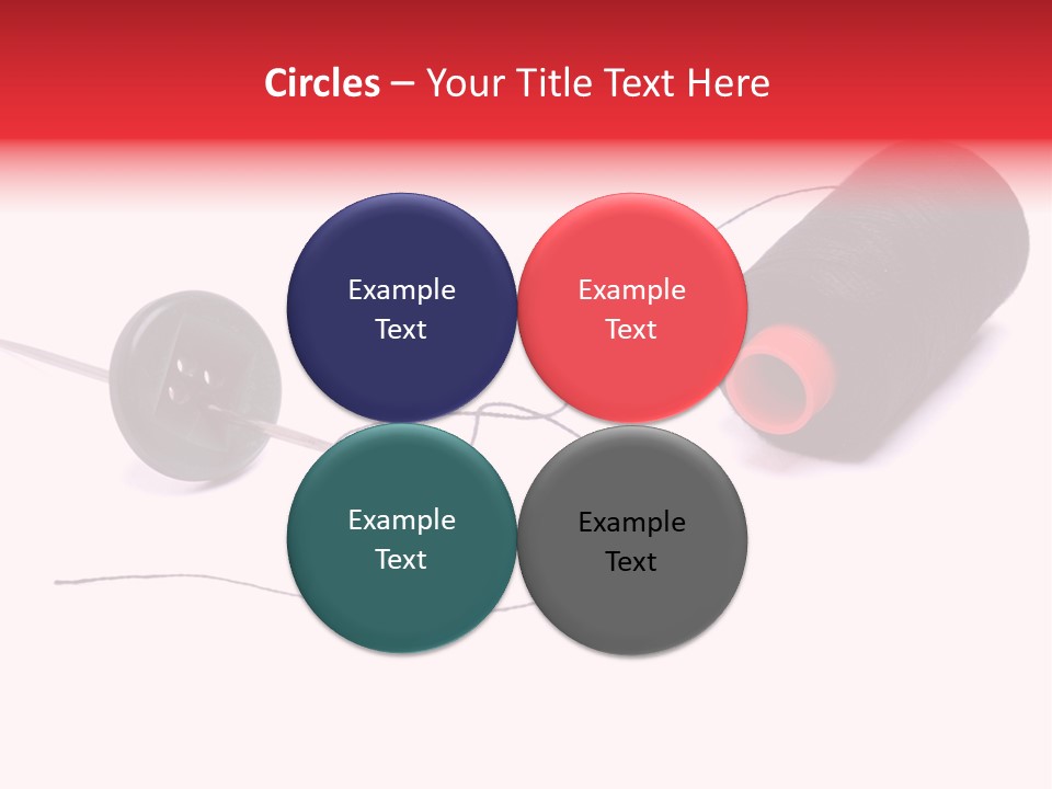 Thin Needle Accessories PowerPoint Template