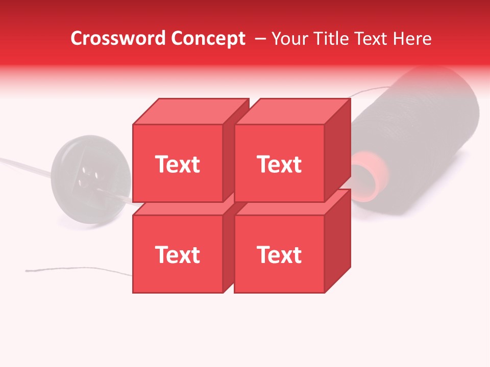 Thin Needle Accessories PowerPoint Template