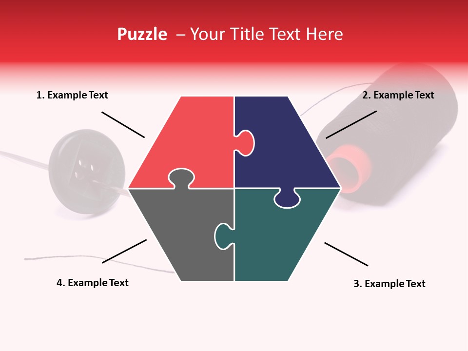 Thin Needle Accessories PowerPoint Template