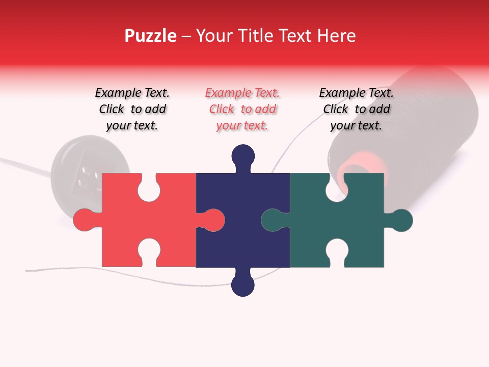 Thin Needle Accessories PowerPoint Template