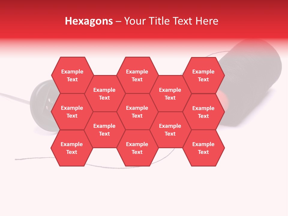 Thin Needle Accessories PowerPoint Template