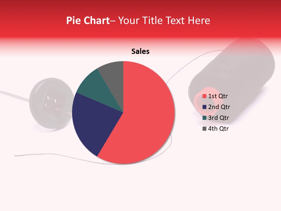 Thin Needle Accessories PowerPoint Template