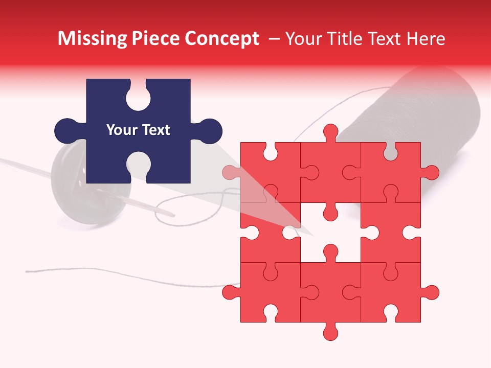 Thin Needle Accessories PowerPoint Template