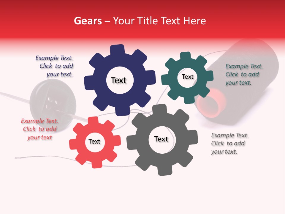 Thin Needle Accessories PowerPoint Template