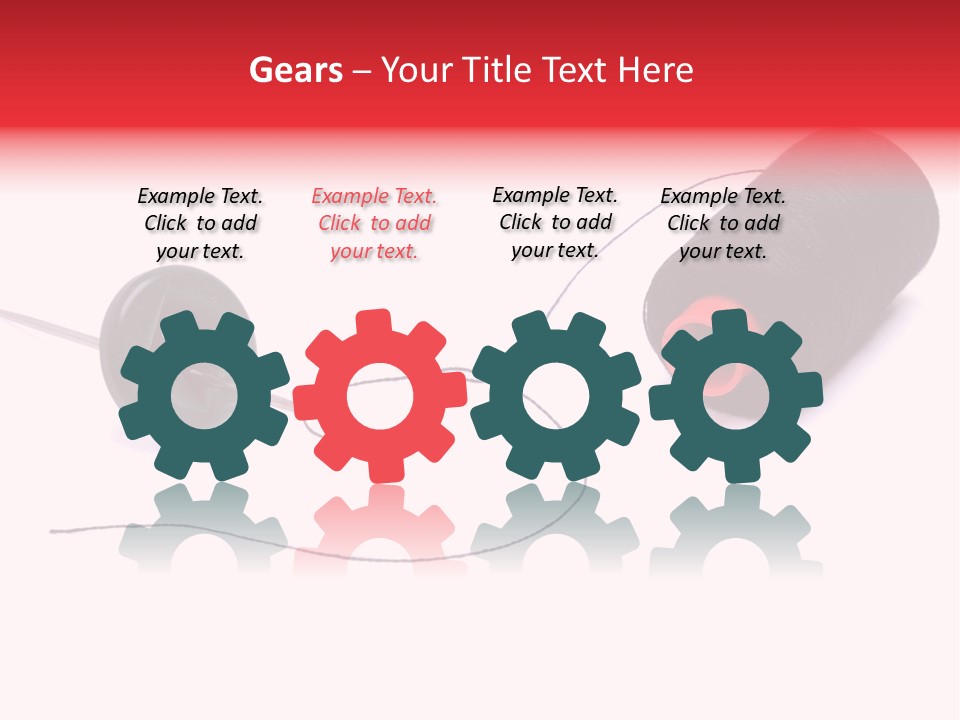 Thin Needle Accessories PowerPoint Template