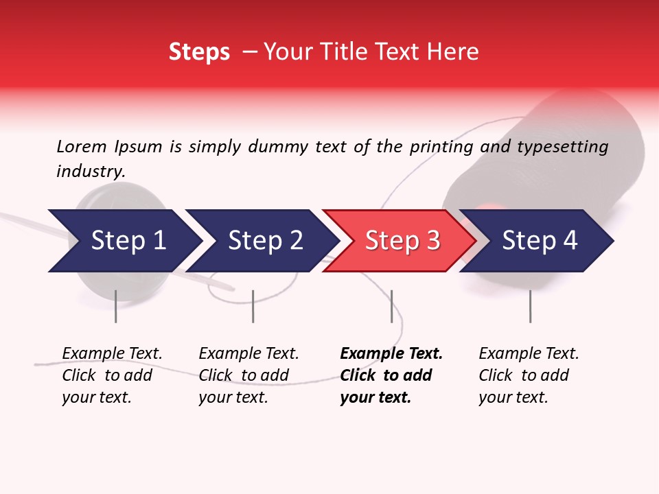 Thin Needle Accessories PowerPoint Template