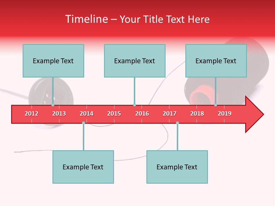 Thin Needle Accessories PowerPoint Template
