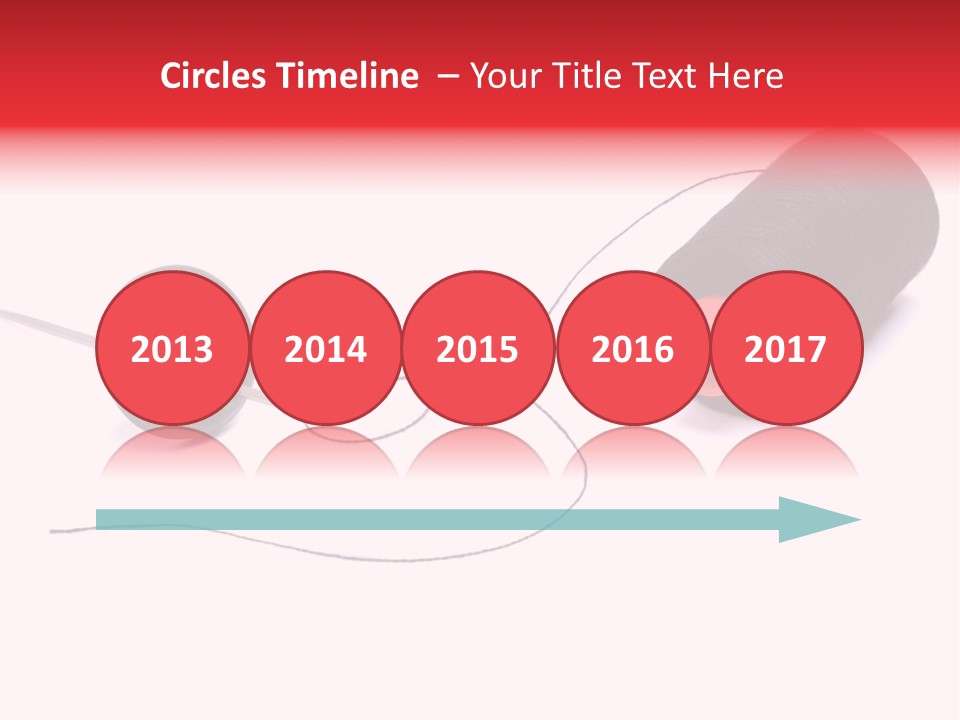 Thin Needle Accessories PowerPoint Template