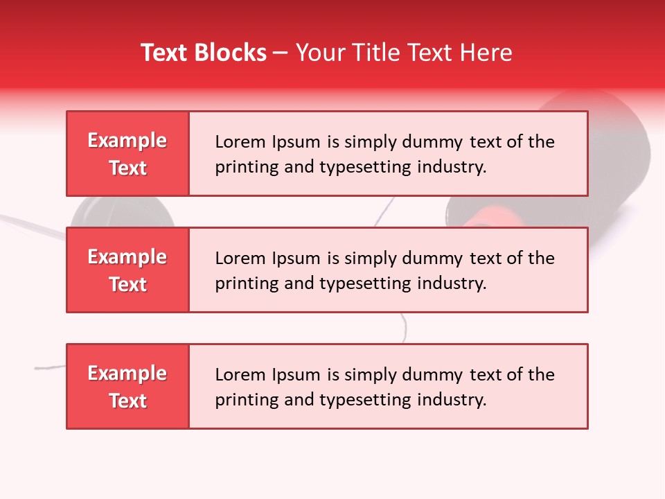 Thin Needle Accessories PowerPoint Template