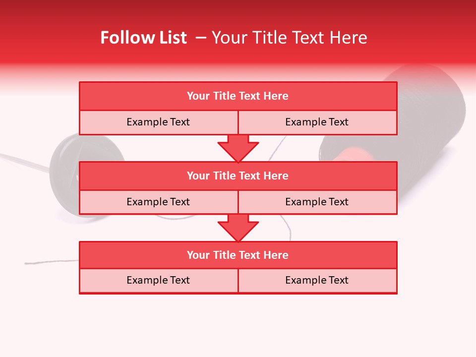 Thin Needle Accessories PowerPoint Template