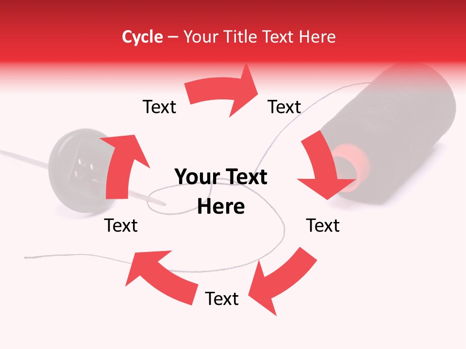 Thin Needle Accessories PowerPoint Template