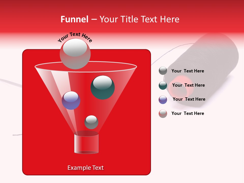Thin Needle Accessories PowerPoint Template