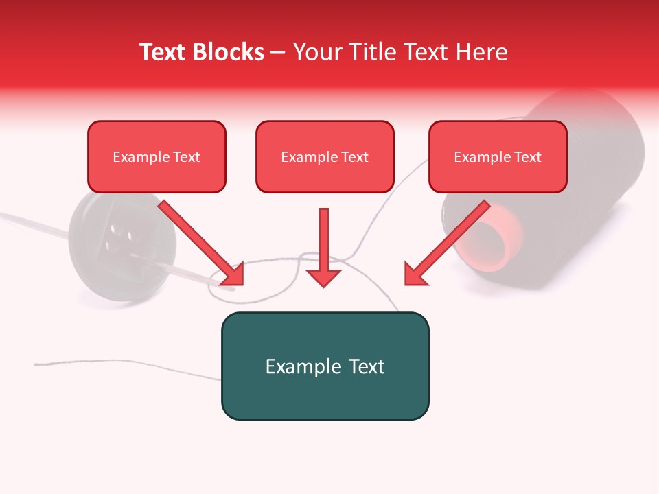 Thin Needle Accessories PowerPoint Template