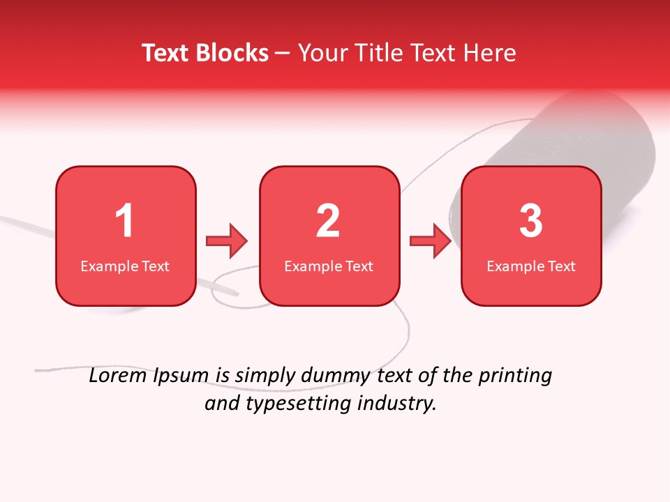 Thin Needle Accessories PowerPoint Template