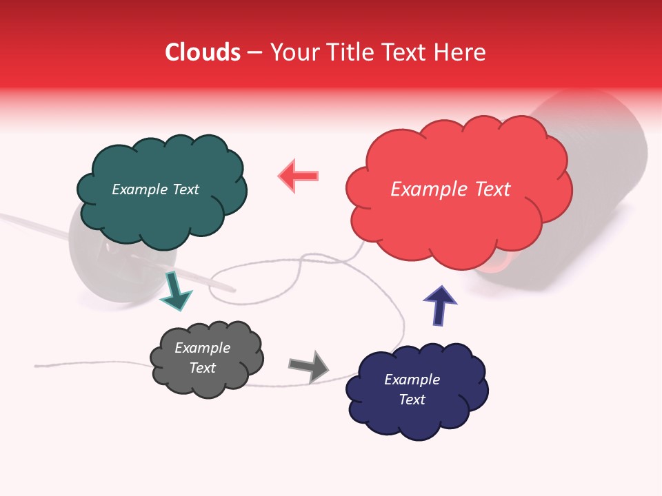 Thin Needle Accessories PowerPoint Template