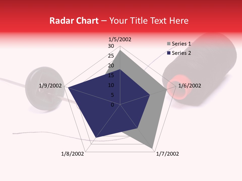 Thin Needle Accessories PowerPoint Template