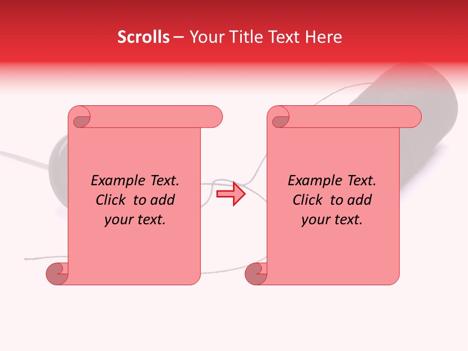 Thin Needle Accessories PowerPoint Template
