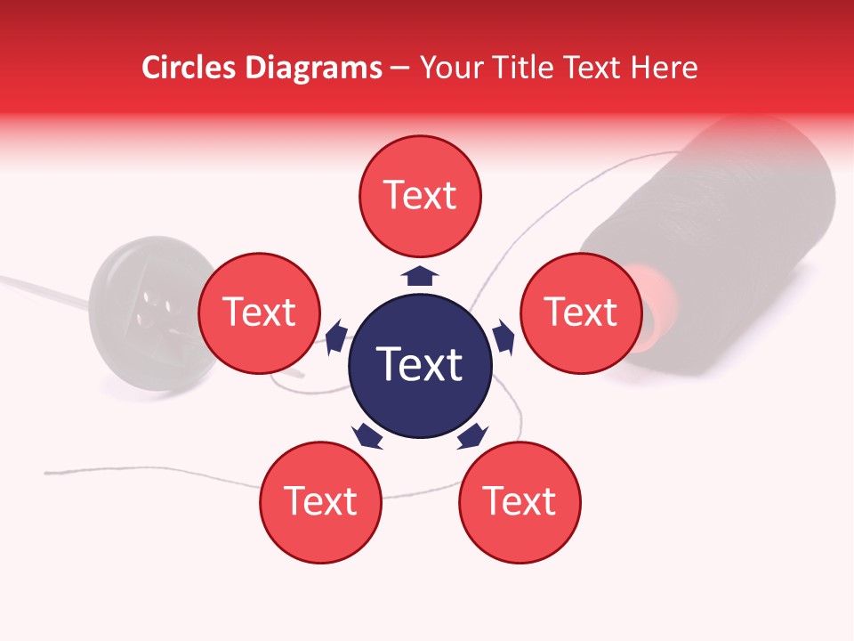 Thin Needle Accessories PowerPoint Template