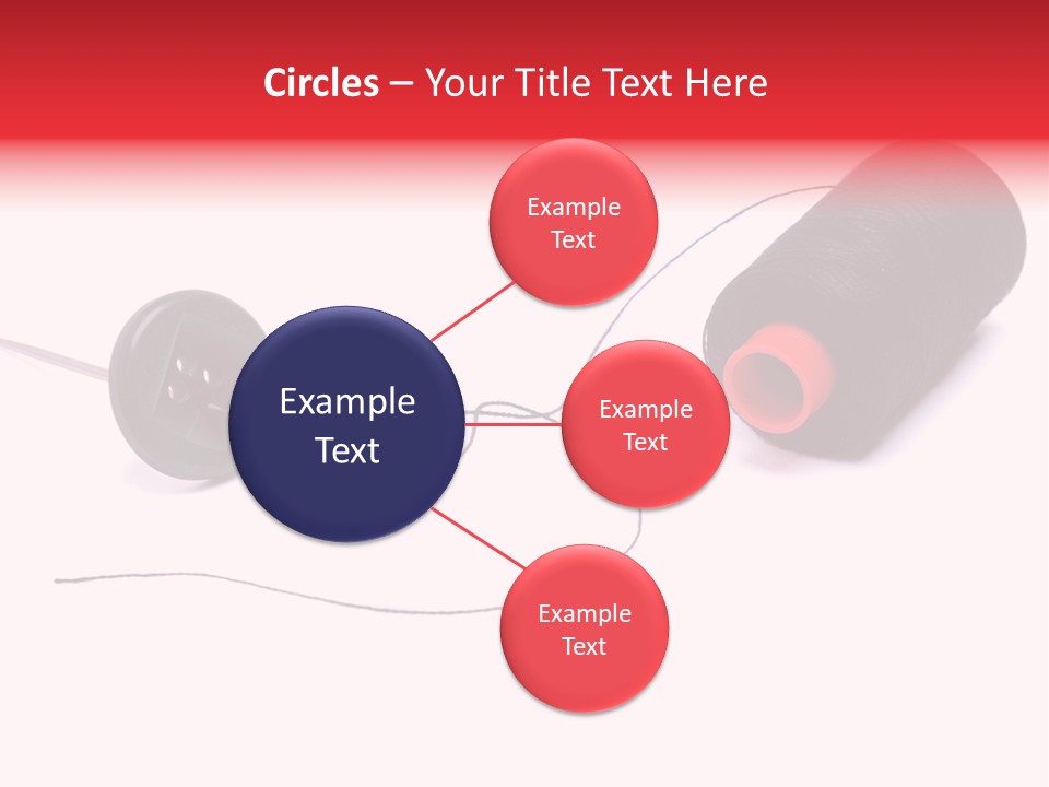 Thin Needle Accessories PowerPoint Template