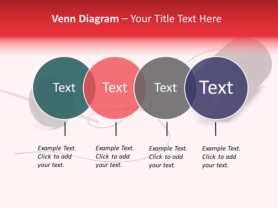 Thin Needle Accessories PowerPoint Template