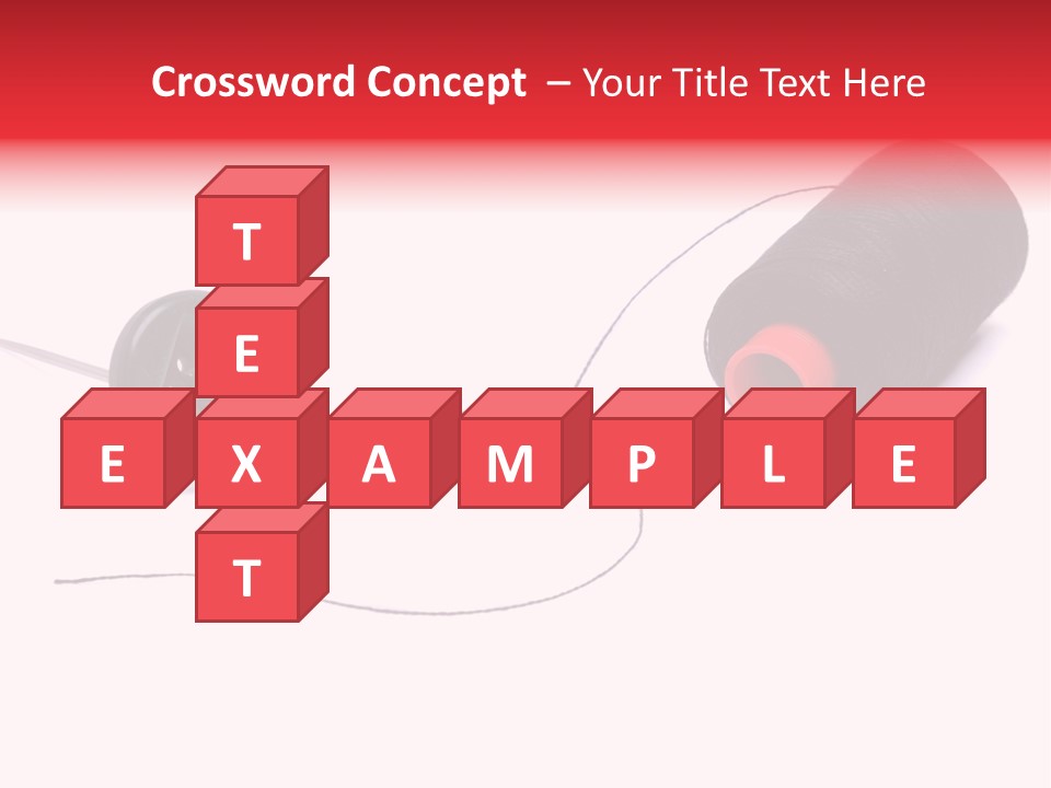 Thin Needle Accessories PowerPoint Template