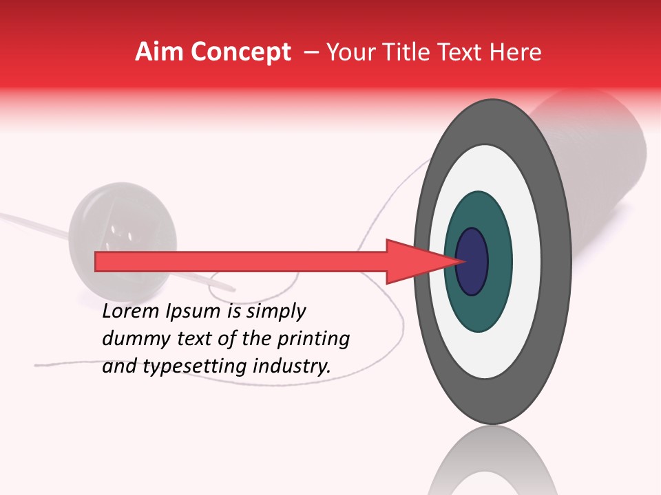 Thin Needle Accessories PowerPoint Template