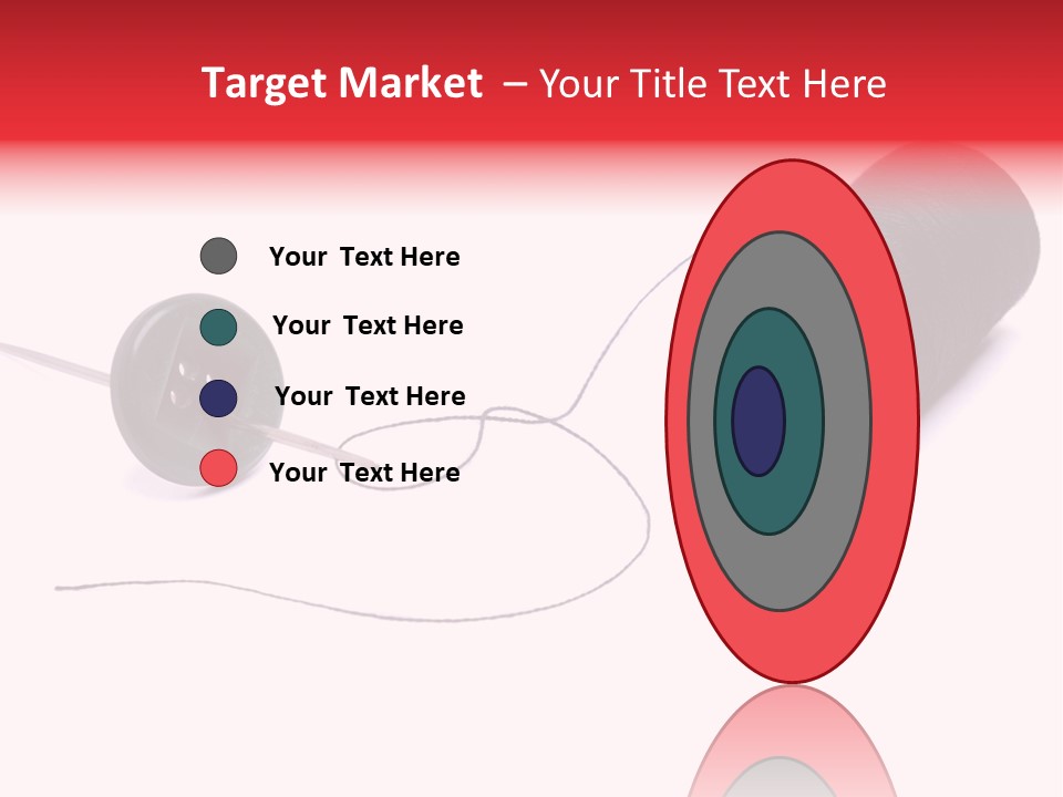 Thin Needle Accessories PowerPoint Template