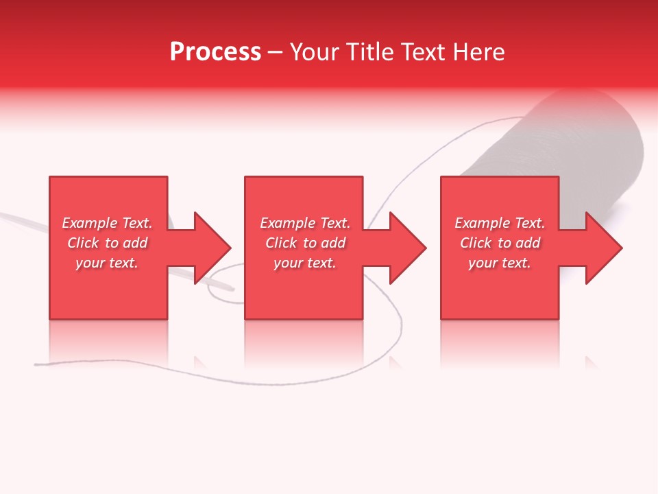 Thin Needle Accessories PowerPoint Template