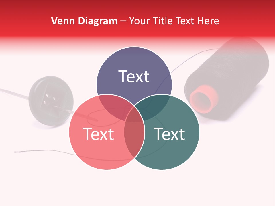 Thin Needle Accessories PowerPoint Template