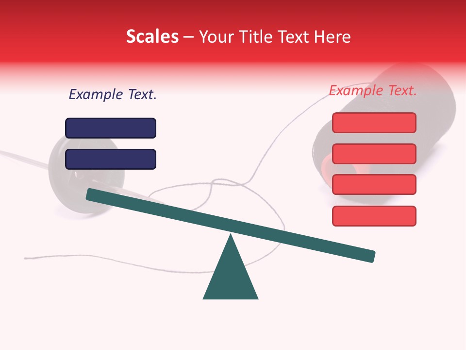 Thin Needle Accessories PowerPoint Template