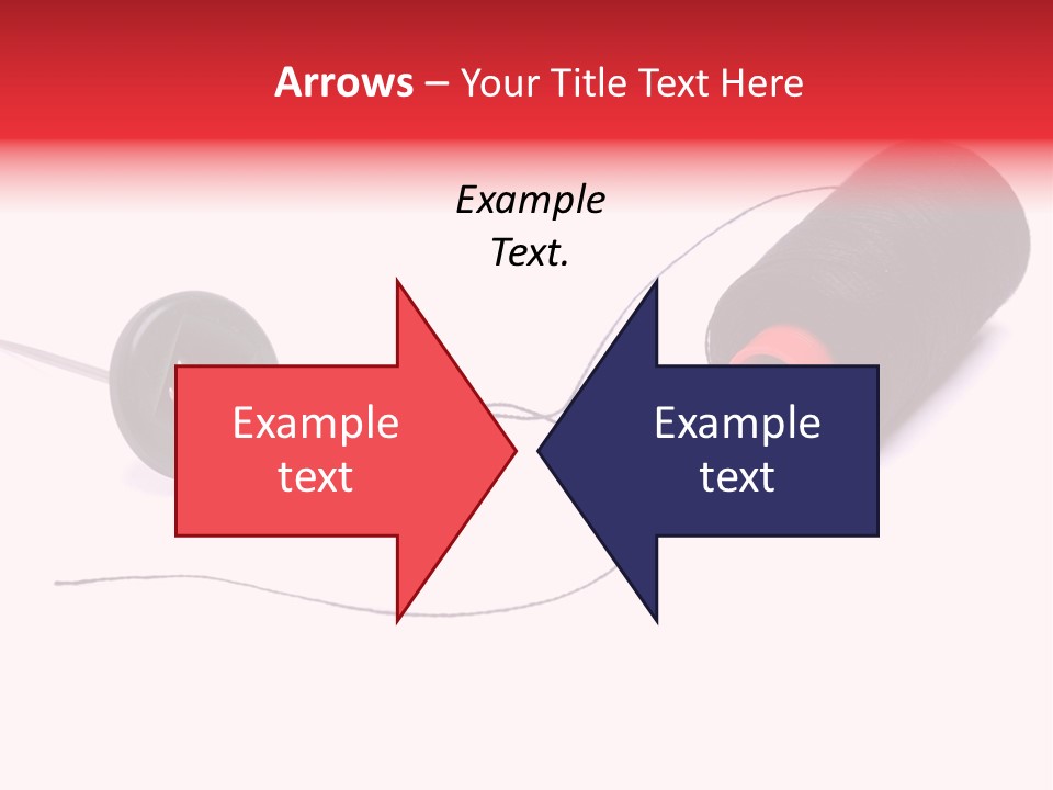 Thin Needle Accessories PowerPoint Template