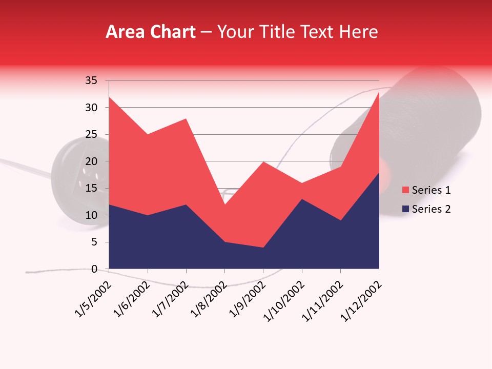 Thin Needle Accessories PowerPoint Template