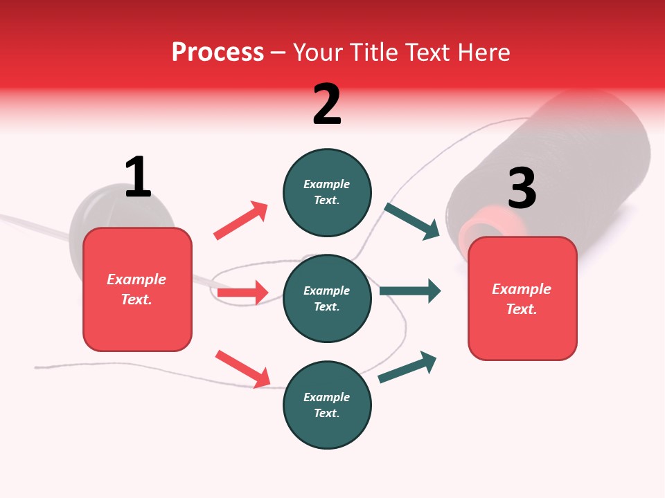 Thin Needle Accessories PowerPoint Template