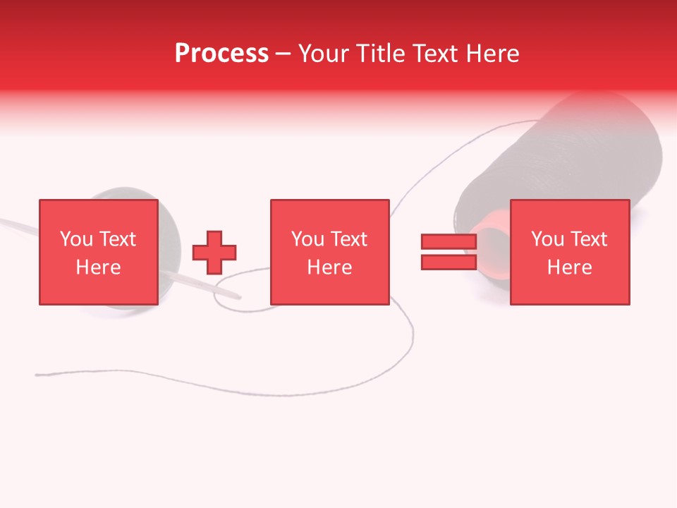 Thin Needle Accessories PowerPoint Template
