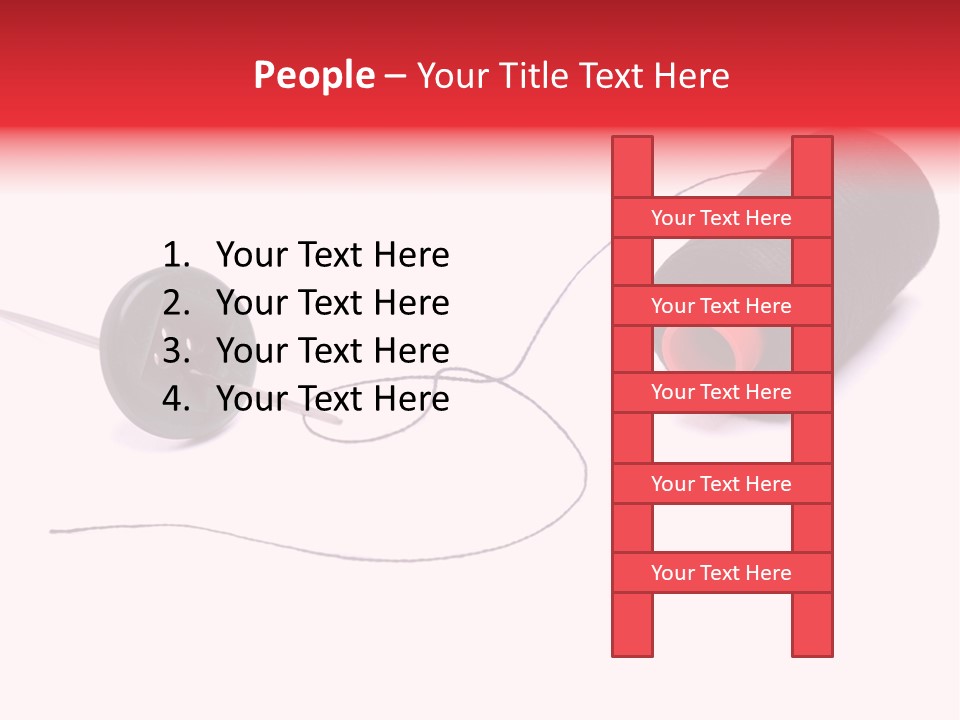 Thin Needle Accessories PowerPoint Template